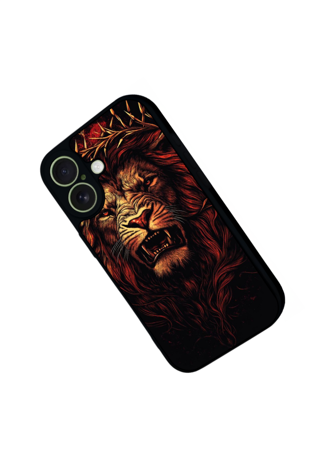 iPhone 17 Uyumlu Aslan Tasarımlı Glossy Premium Kılıf