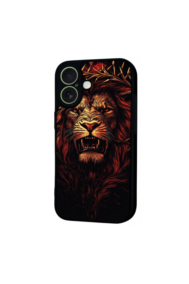iPhone 17 Uyumlu Aslan Tasarımlı Glossy Premium Kılıf