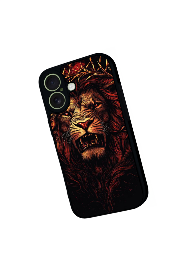 iPhone 17 Uyumlu Aslan Tasarımlı Glossy Premium Kılıf