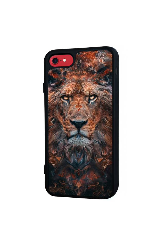 iPhone 7 Uyumlu Aslan Tasarımlı Glossy Premium Kılıf