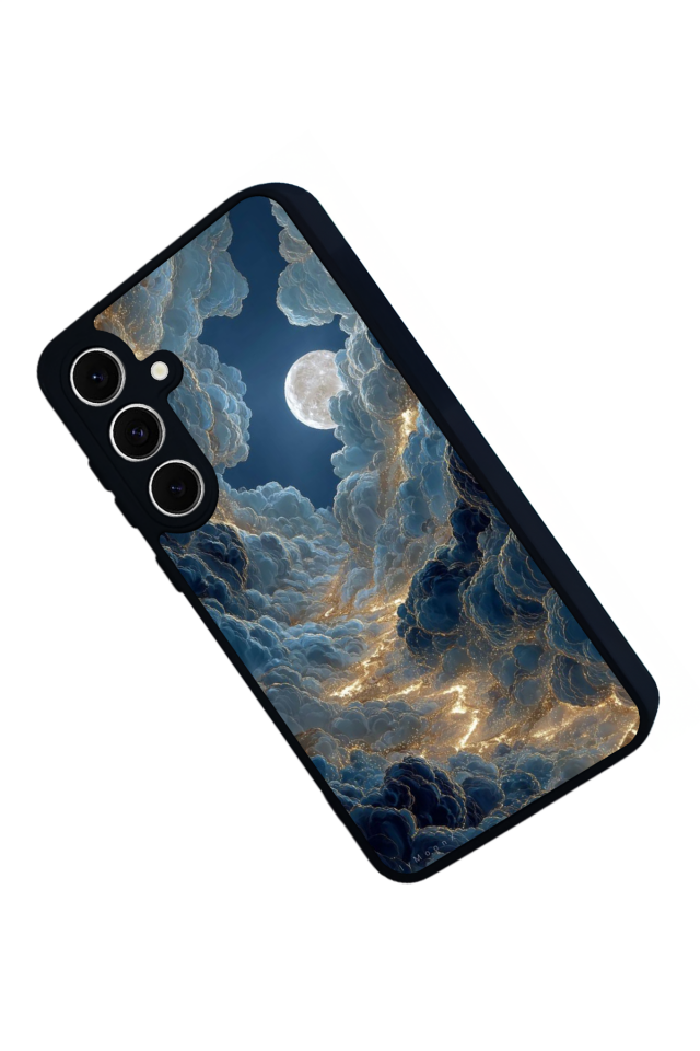 Samsung Galaxy A16 Uyumlu Ay Tasarımlı Glossy Premium Kılıf