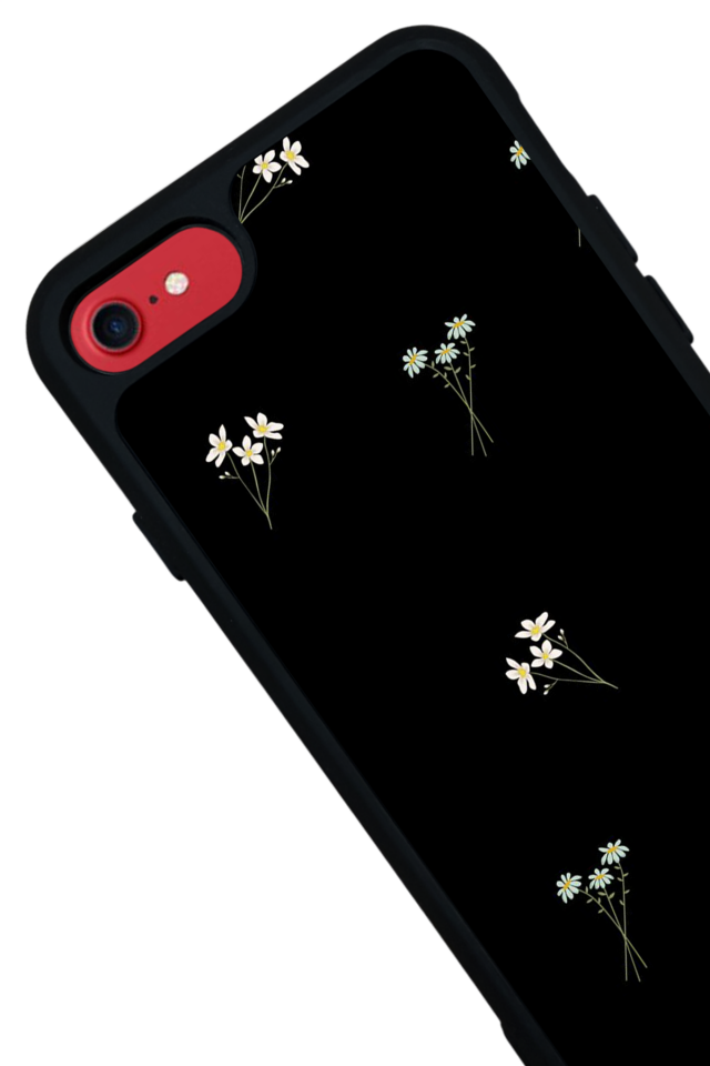 iPhone 8 Uyumlu Cicek Tasarımlı Glossy Premium Kılıf