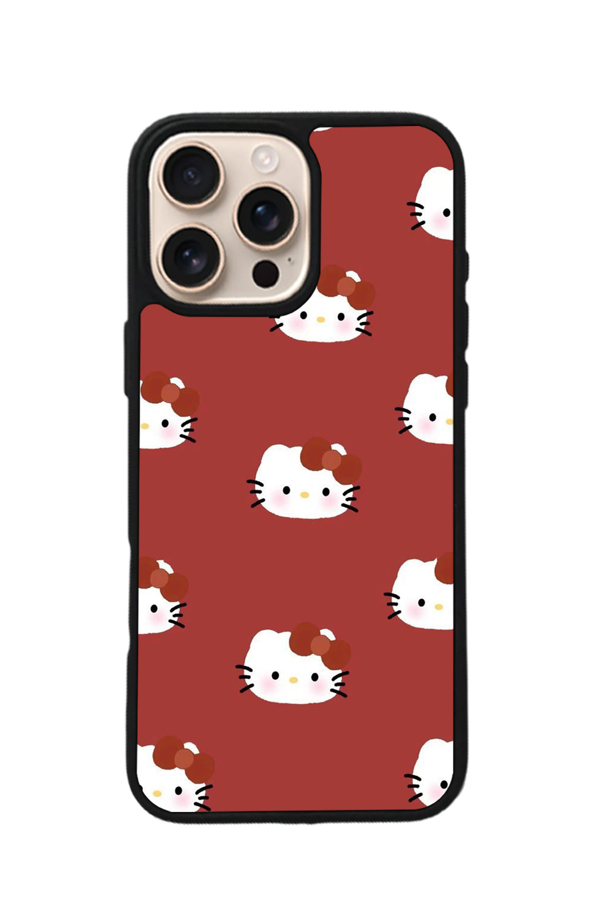 iPhone 15 Pro Max Uyumlu HelloKitty Tasarımlı Glossy Premium Kılıf