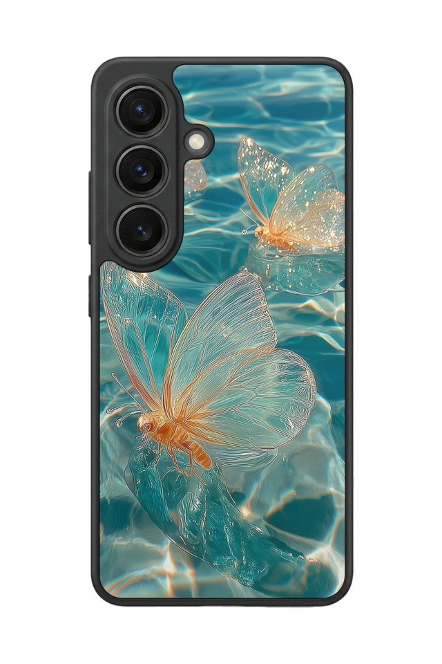 Samsung Galaxy S26 Uyumlu Kelebek Tasarımlı Glossy Premium Kılıf