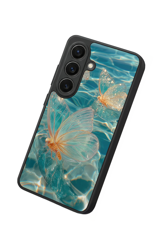 Samsung Galaxy S26 Uyumlu Kelebek Tasarımlı Glossy Premium Kılıf