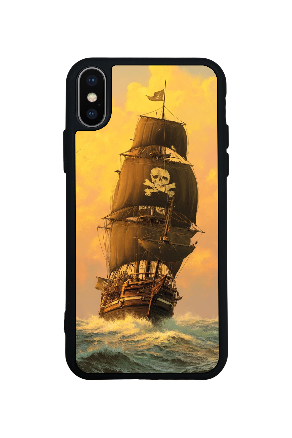 iPhone X/ XS Uyumlu Korsan Tasarımlı Glossy Premium Kılıf