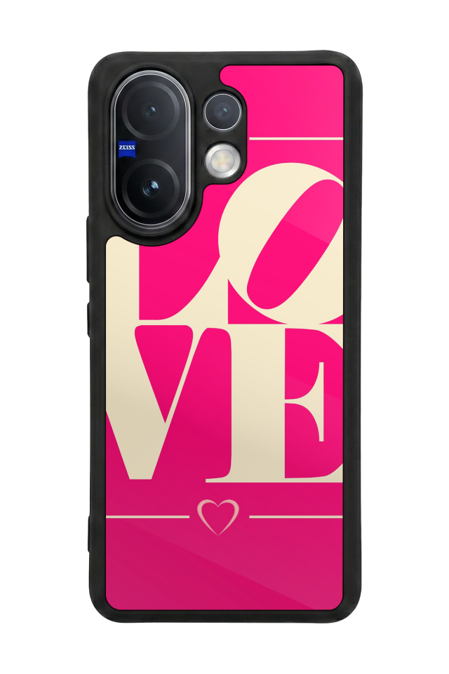 Vivo V60 Uyumlu Love Tasarımlı Glossy Premium Kılıf