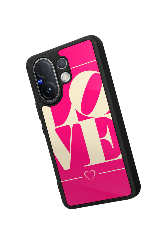 Vivo V60 Uyumlu Love Tasarımlı Glossy Premium Kılıf