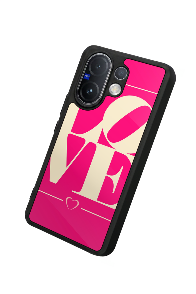 Vivo V60 Uyumlu Love Tasarımlı Glossy Premium Kılıf