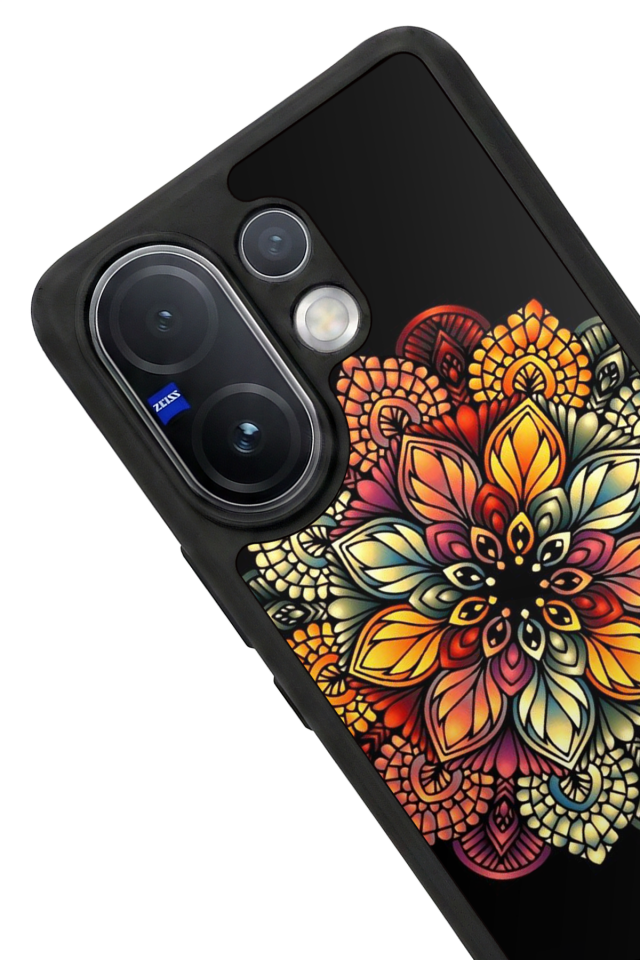 Vivo V60 Uyumlu Mandala Tasarımlı Glossy Premium Kılıf