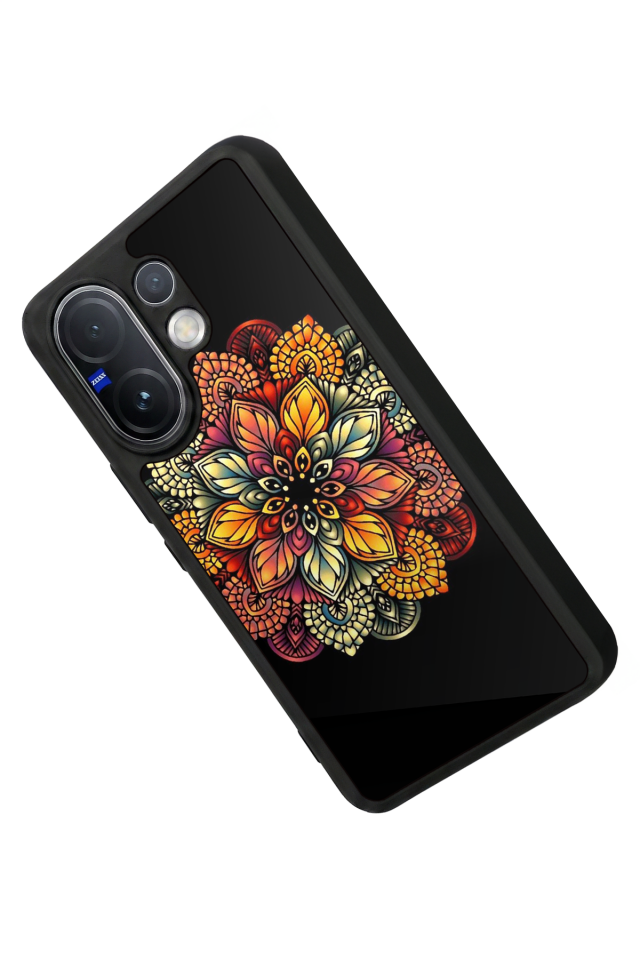 Vivo V60 Uyumlu Mandala Tasarımlı Glossy Premium Kılıf