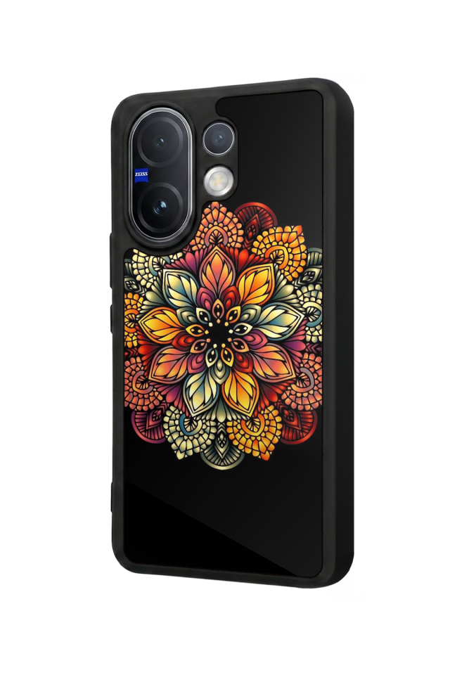 Vivo V60 Uyumlu Mandala Tasarımlı Glossy Premium Kılıf