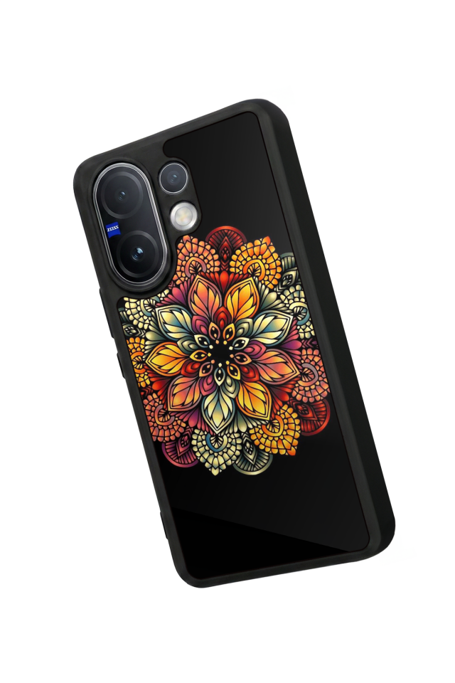 Vivo V60 Uyumlu Mandala Tasarımlı Glossy Premium Kılıf