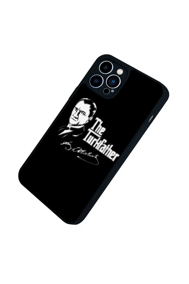 iPhone 13 Pro Max Uyumlu Mustafa Kemal Ataturk Tasarımlı Glossy Premium Kılıf