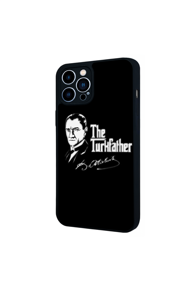 iPhone 13 Pro Max Uyumlu Mustafa Kemal Ataturk Tasarımlı Glossy Premium Kılıf