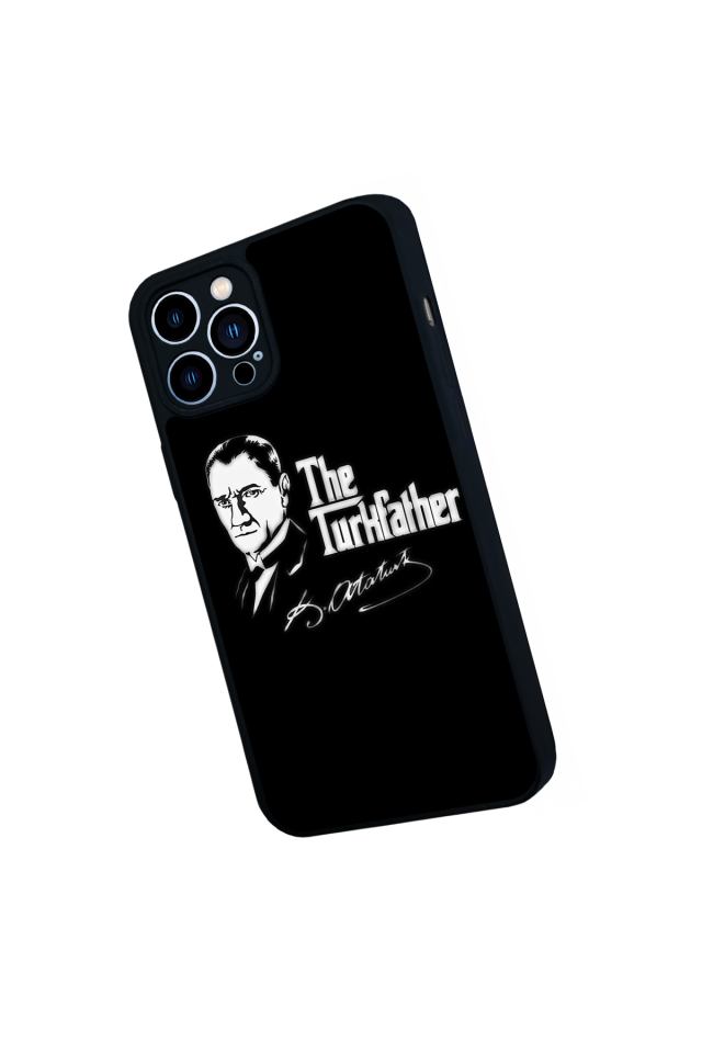 iPhone 13 Pro Max Uyumlu Mustafa Kemal Ataturk Tasarımlı Glossy Premium Kılıf