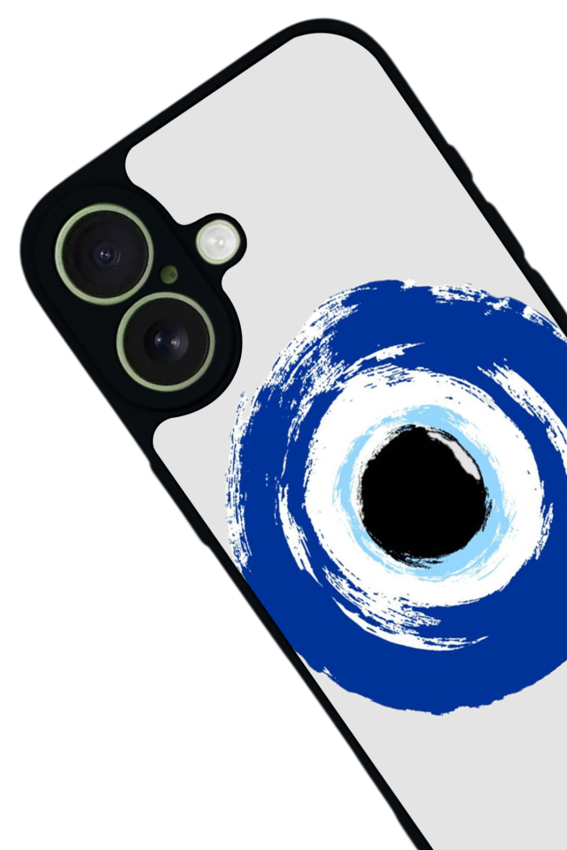iPhone 17 Uyumlu Nazar Tasarımlı Glossy Premium Kılıf