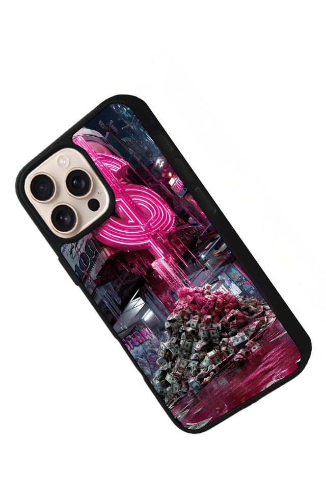 iPhone 15 Pro Uyumlu Para Tasarımlı Glossy Premium Kılıf