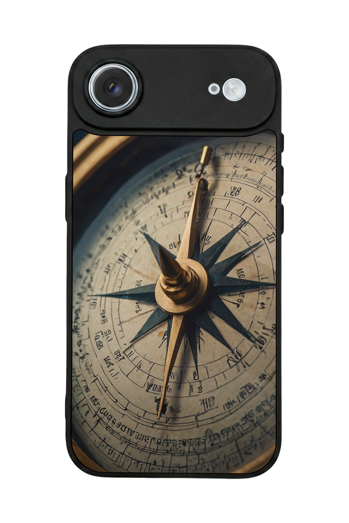 iPhone 17 Air Uyumlu Pusula Tasarımlı Glossy Premium Kılıf