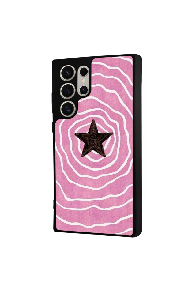 Samsung Galaxy S24 Ultra Uyumlu Retro Yildizlar Tasarımlı Glossy Premium Kılıf