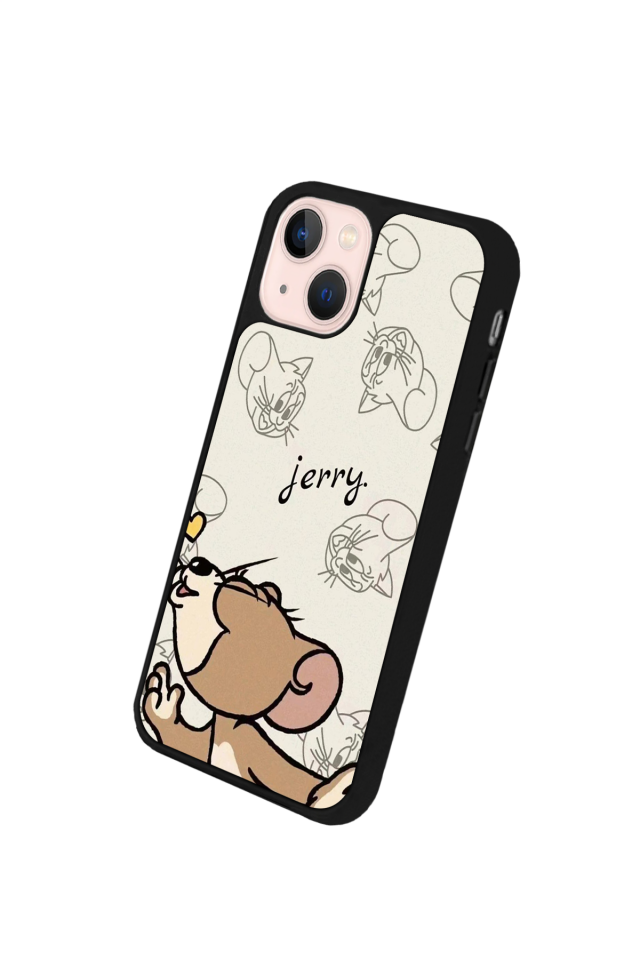 iPhone 13/14 Uyumlu Tom And Jerry Tasarımlı Glossy Premium Kılıf