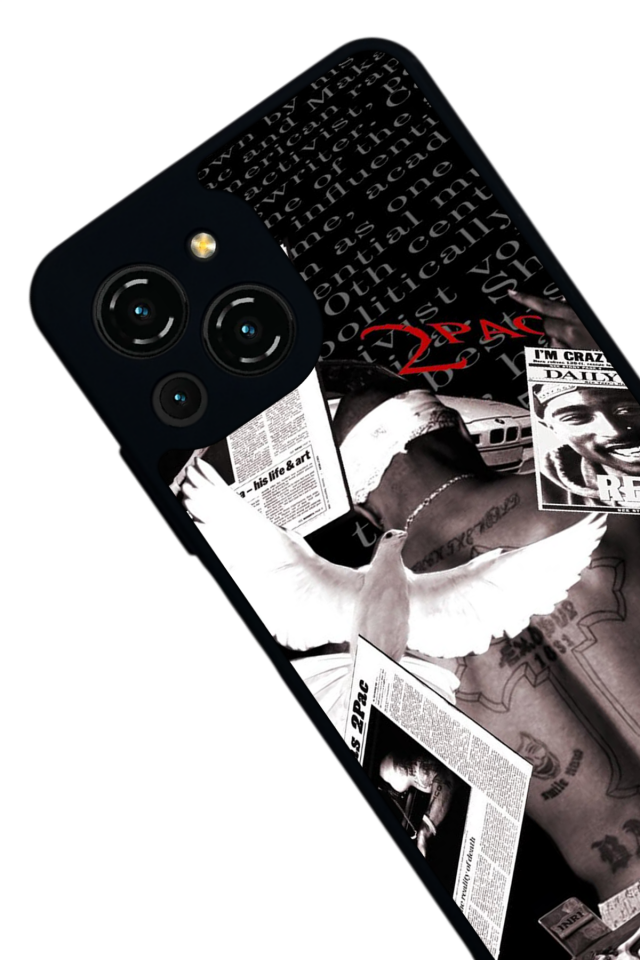 Reeder S23 Pro Max Uyumlu Tupac Tasarımlı Glossy Premium Kılıf