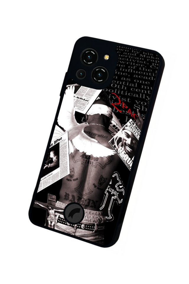Reeder S23 Pro Max Uyumlu Tupac Tasarımlı Glossy Premium Kılıf