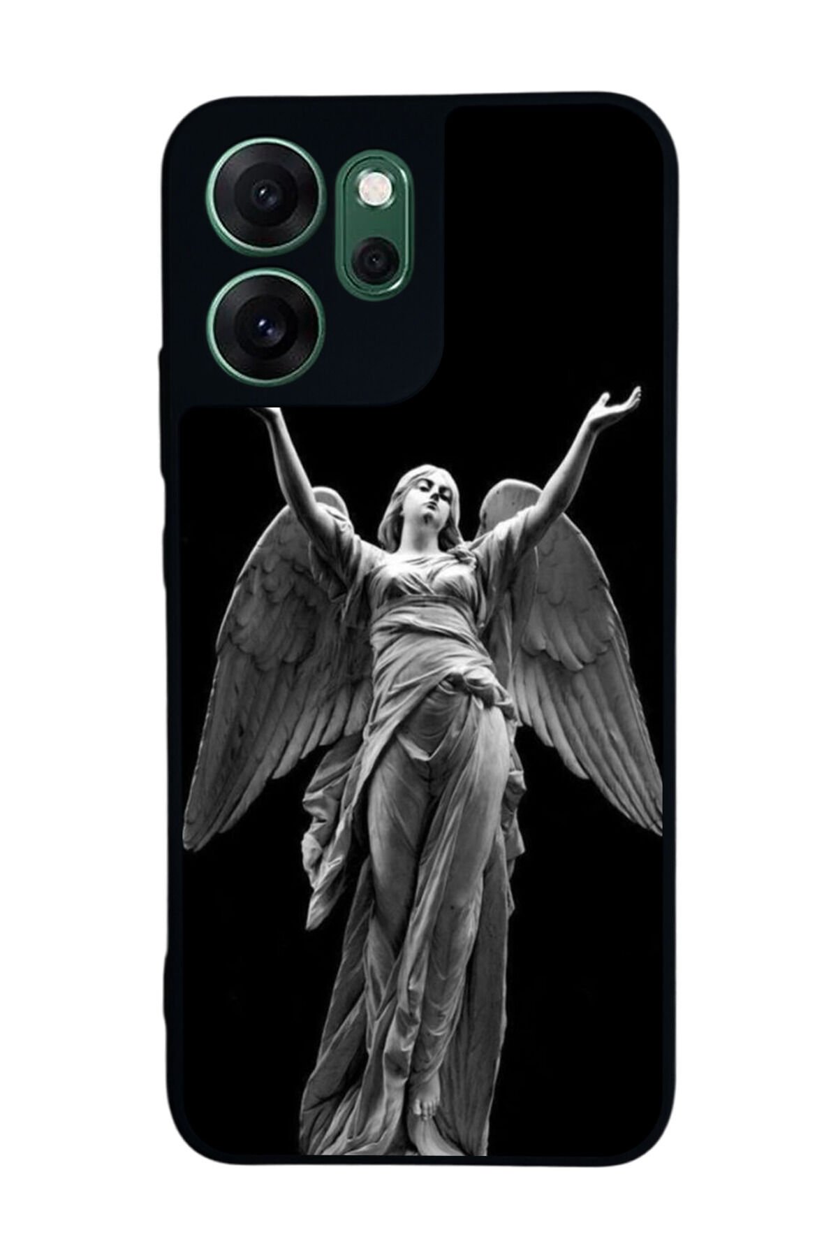 Oppo Reno 14F Uyumlu Melek Tasarımlı Glossy Premium Kılıf