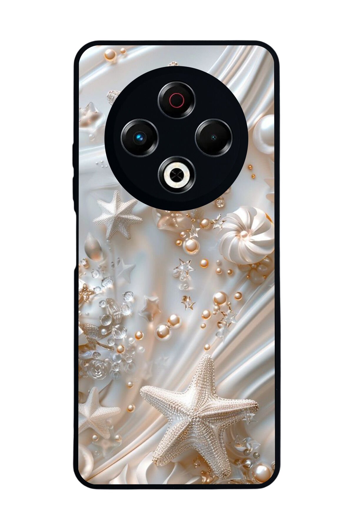 Tecno Spark 30 Uyumlu İnci Tasarımlı Glossy Premium Kılıf