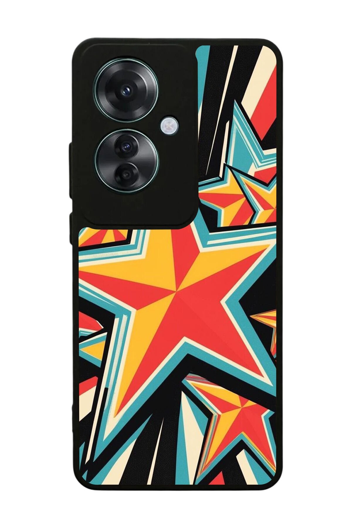 Oppo Reno 11F Uyumlu Retro Yildizlar Tasarımlı Glossy Premium Kılıf