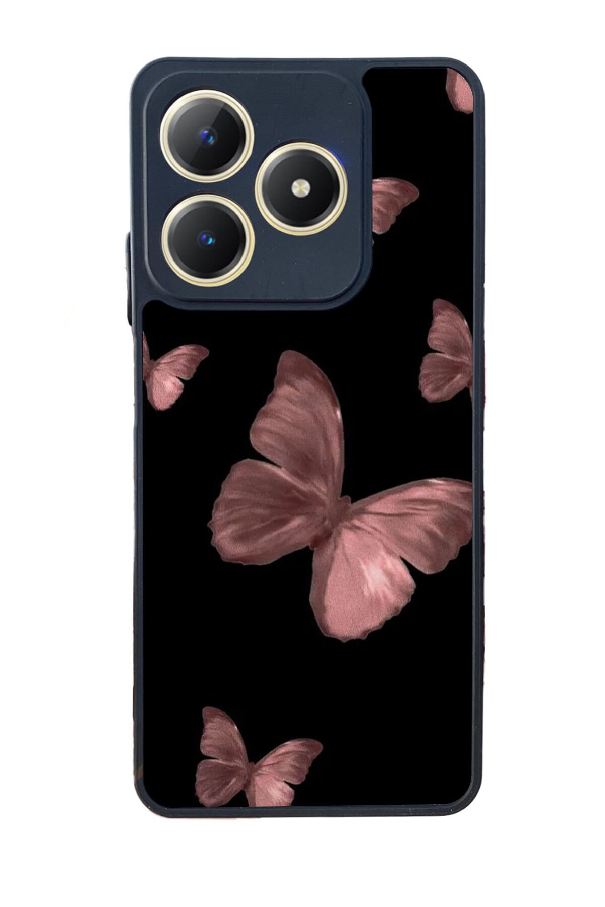 Realme C63 Mat Uyumlu Siyah Kılıf – Yumuşak Silikon, Koruyucu, Şok Emici Kapak