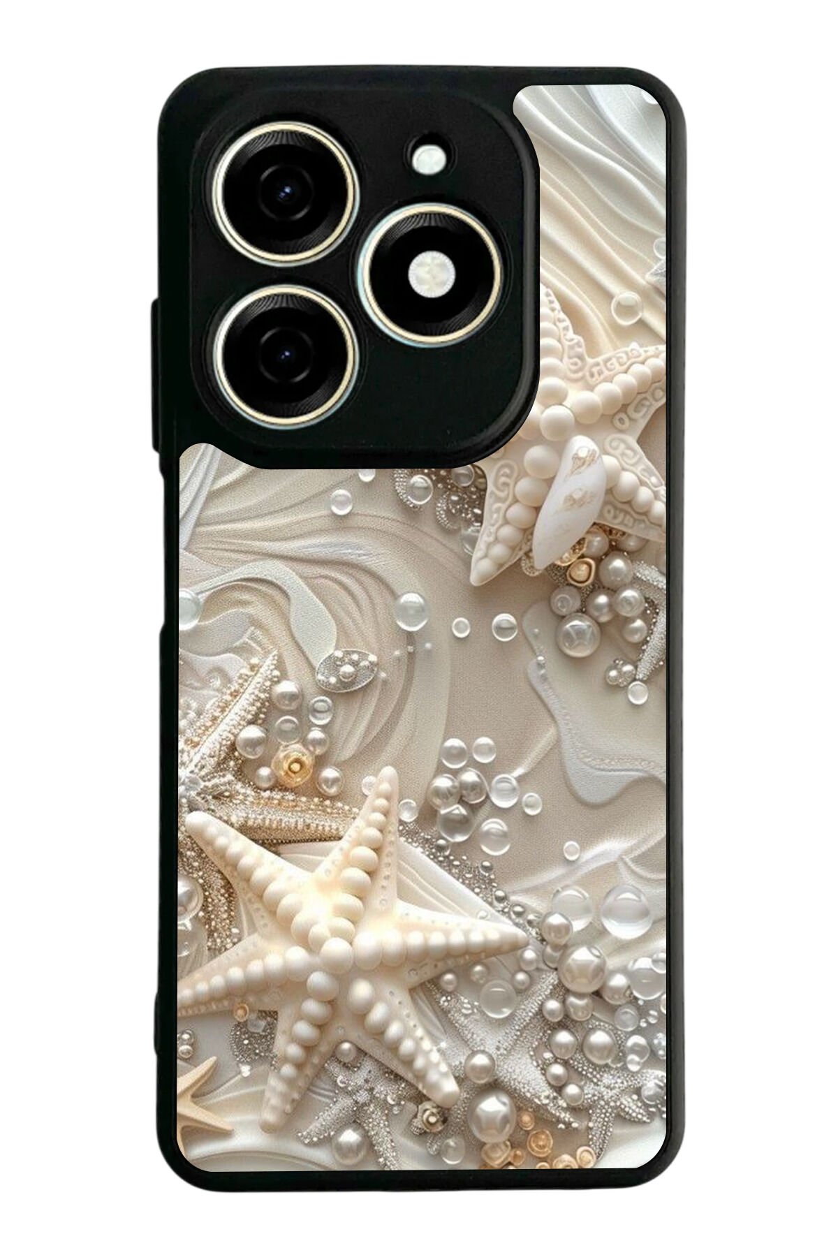 Infınıx Smart 8 Pro Uyumlu İnci Tasarımlı Glossy Premium Kılıf