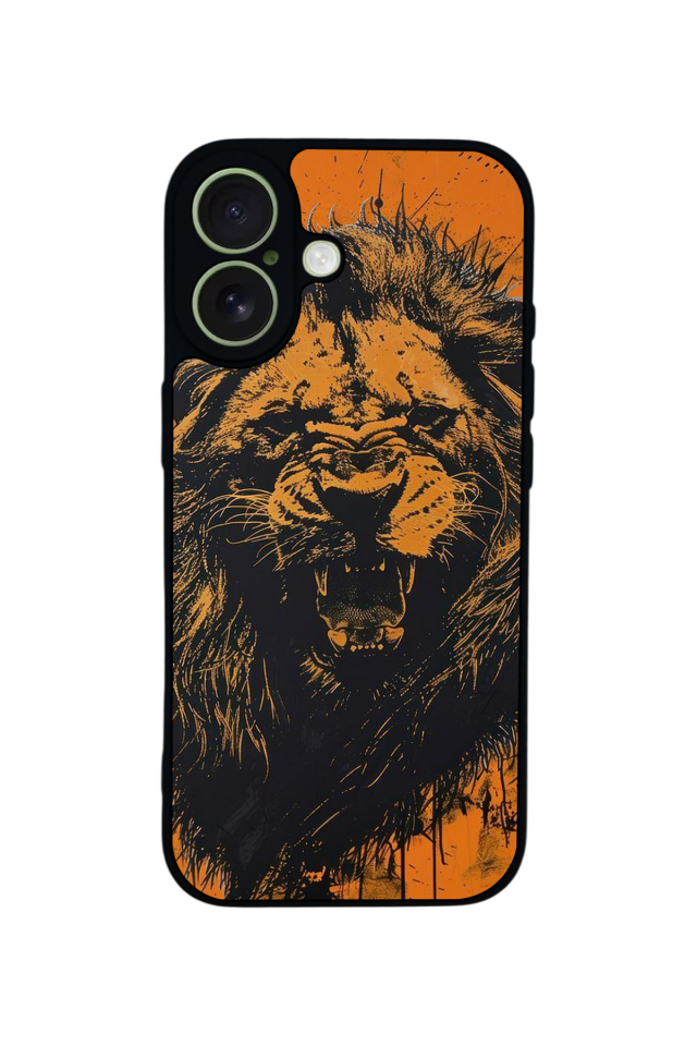 iPhone 17 Uyumlu Aslan Tasarımlı Glossy Premium Kılıf