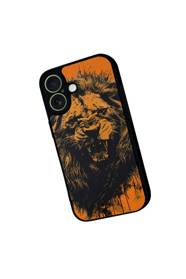 iPhone 17 Uyumlu Aslan Tasarımlı Glossy Premium Kılıf