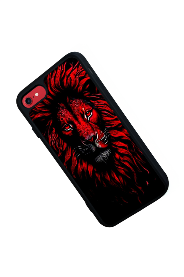 iPhone 7 Uyumlu Aslan Tasarımlı Glossy Premium Kılıf