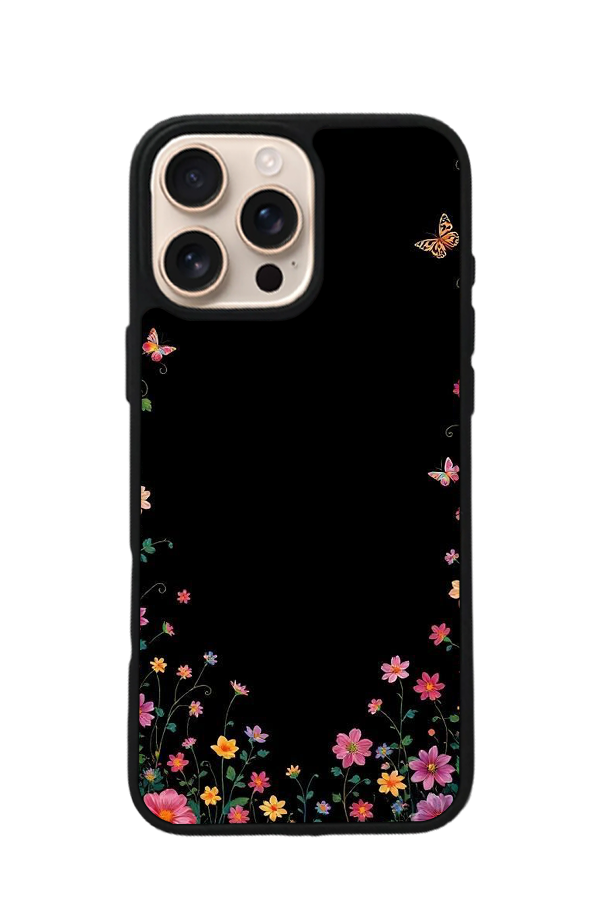 iPhone 14 Pro Max Uyumlu Floral Tasarımlı Glossy Premium Kılıf