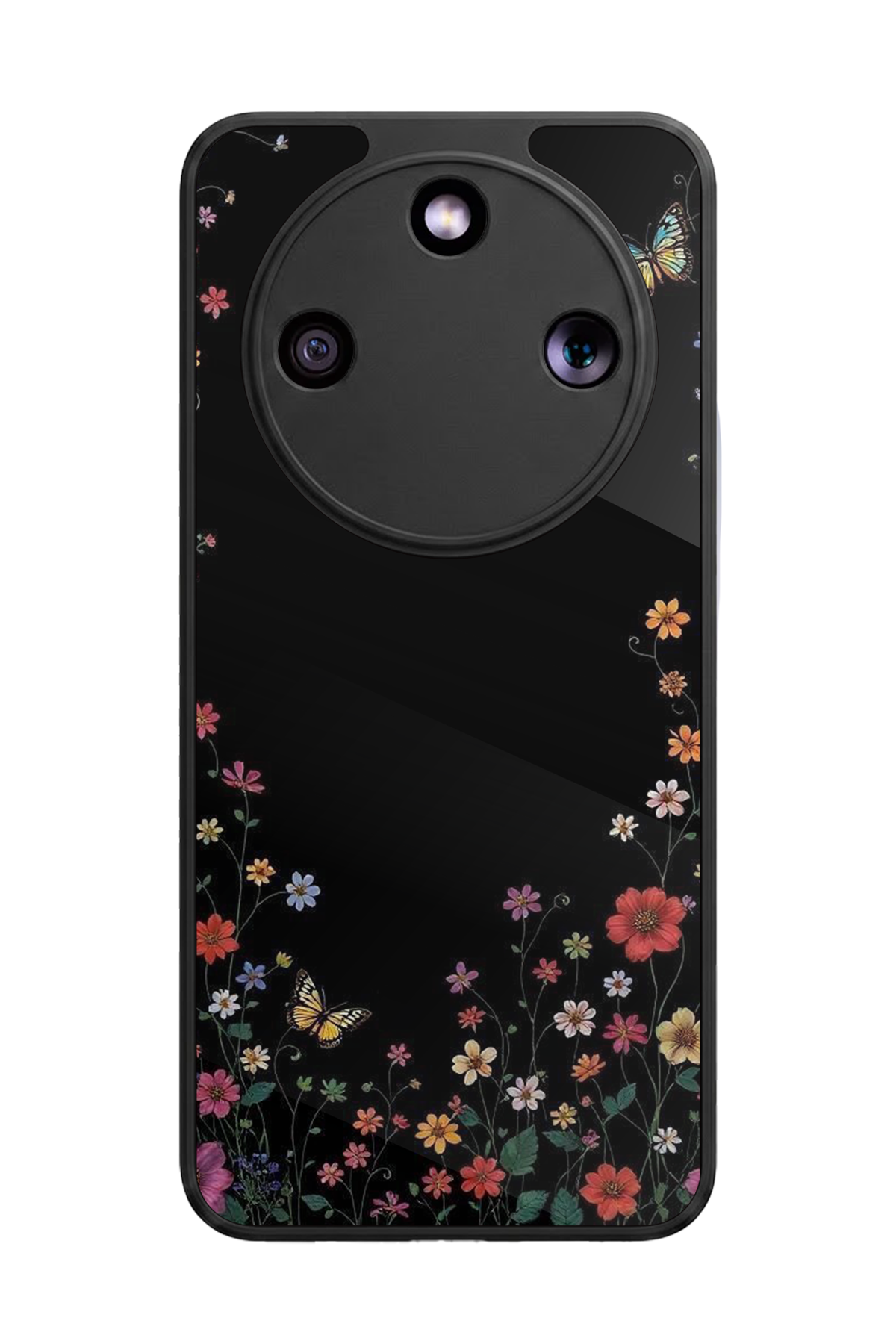 Honor Magic 8 Lite Uyumlu Floral Tasarımlı Glossy Premium Kılıf