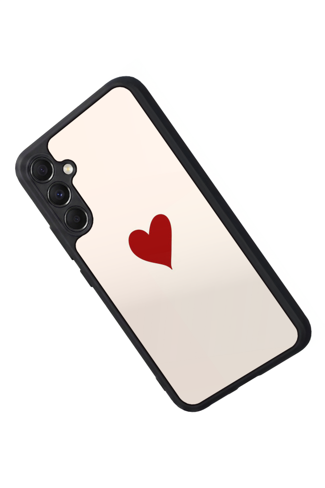 Samsung Galaxy M34 Uyumlu Kalp Love Tasarımlı Glossy Premium Kılıf