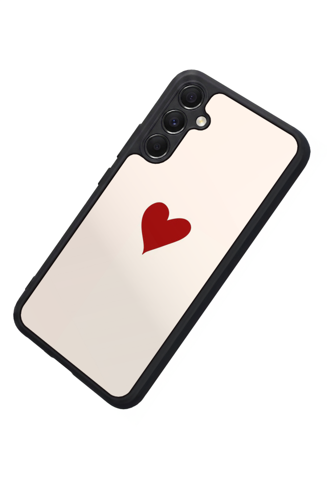 Samsung Galaxy M34 Uyumlu Kalp Love Tasarımlı Glossy Premium Kılıf