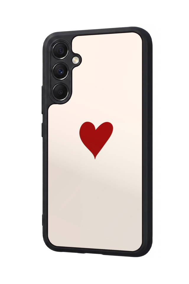 Samsung Galaxy M34 Uyumlu Kalp Love Tasarımlı Glossy Premium Kılıf