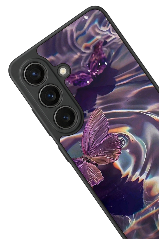 Samsung Galaxy S26 Uyumlu Kelebek Tasarımlı Glossy Premium Kılıf