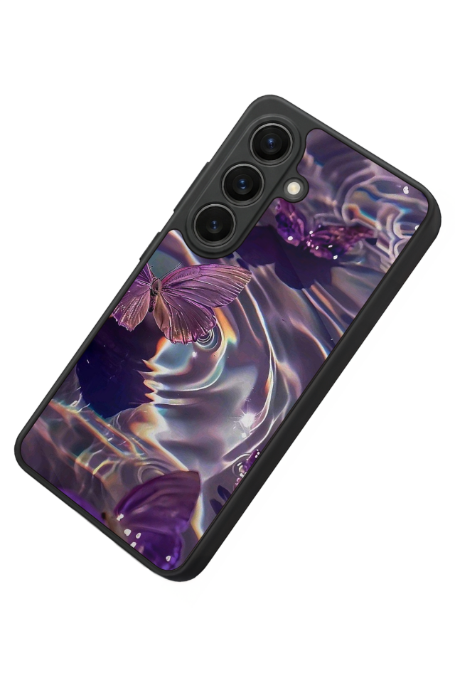 Samsung Galaxy S26 Uyumlu Kelebek Tasarımlı Glossy Premium Kılıf