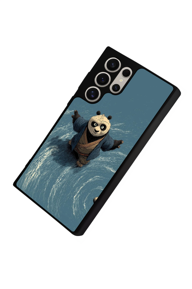 Samsung Galaxy S22 Ultra Uyumlu Kung Fu Panda Tasarımlı Glossy Premium Kılıf