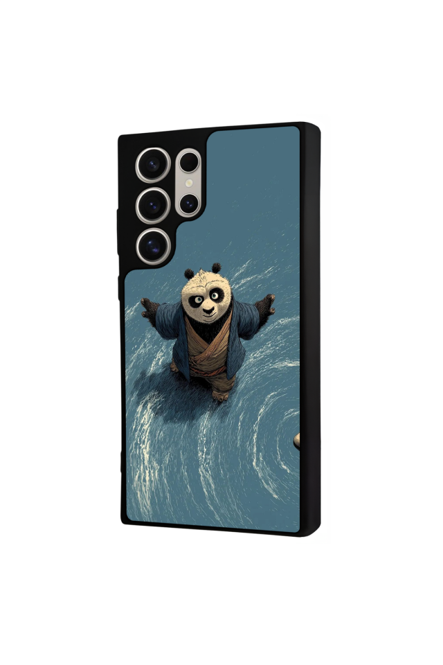 Samsung Galaxy S22 Ultra Uyumlu Kung Fu Panda Tasarımlı Glossy Premium Kılıf