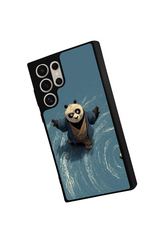Samsung Galaxy S22 Ultra Uyumlu Kung Fu Panda Tasarımlı Glossy Premium Kılıf