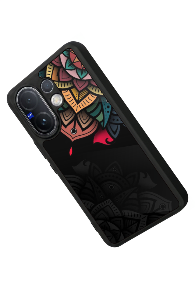 Vivo V60 Uyumlu Mandala Tasarımlı Glossy Premium Kılıf