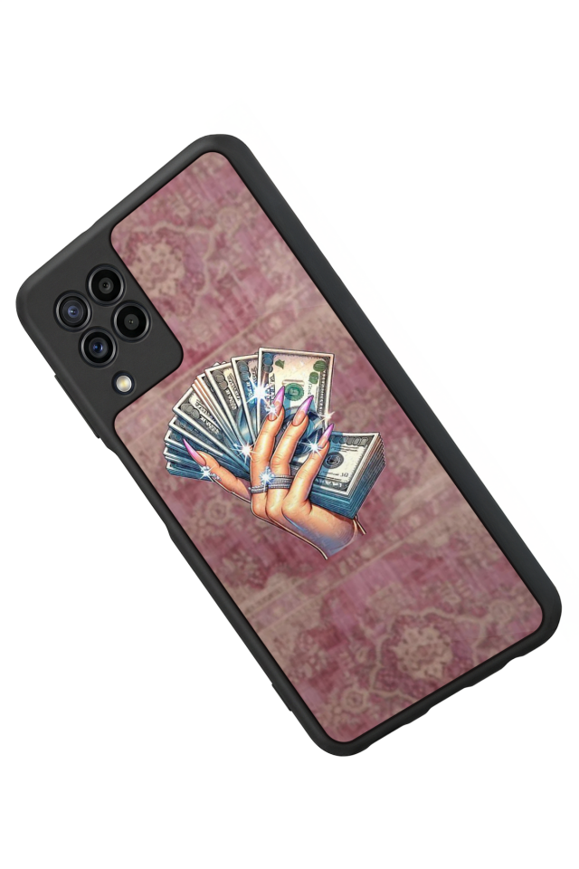 Samsung Galaxy M22 Uyumlu Money Para Tasarımlı Glossy Premium Kılıf