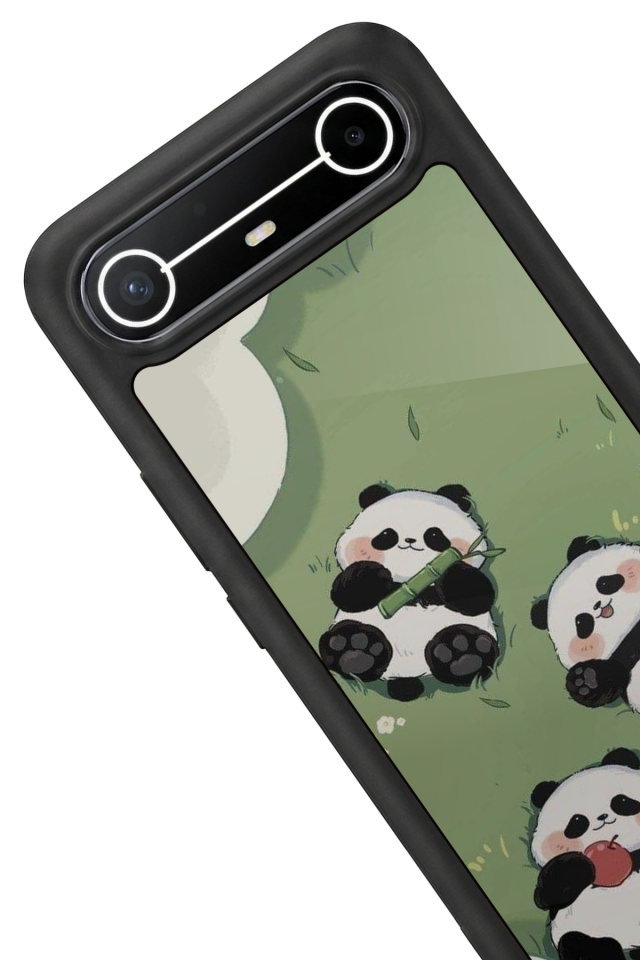 Tecno Spark Slim 5G Uyumlu Panda Tasarımlı Glossy Premium Kılıf