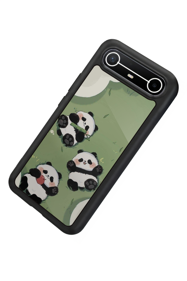 Tecno Spark Slim 5G Uyumlu Panda Tasarımlı Glossy Premium Kılıf