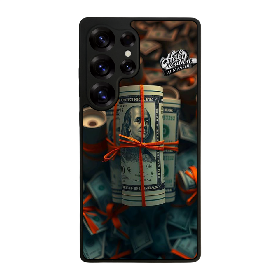 Samsung Galaxy S25 Ultra Uyumlu Para Tasarımlı Glossy Premium Kılıf